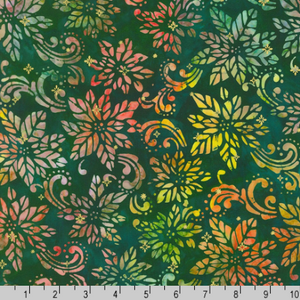 Artisan Batiks - Winter Sparkle - Forest Gold Sparkle Batik