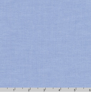 Robert Kaufman - Ivy Pinpoint Oxford Blue Fabric