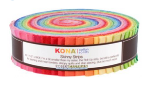 Kona Cotton Skinny Strips Bright Palette