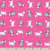 Kaufman - Fancypants - Cats Hot Pink Fabric