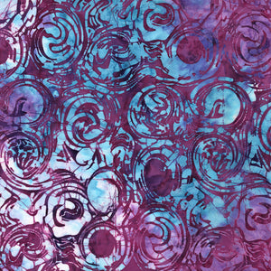 Blossom Batiks - Swirl Delphinium Batik - RJR