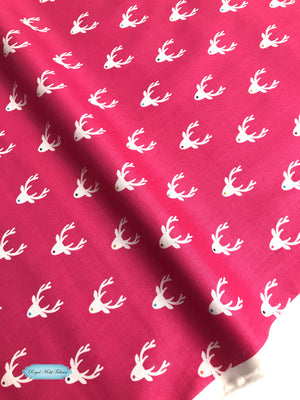 Fat Quarter - Andover Fabrics - Joyeux - Reindeer Pink