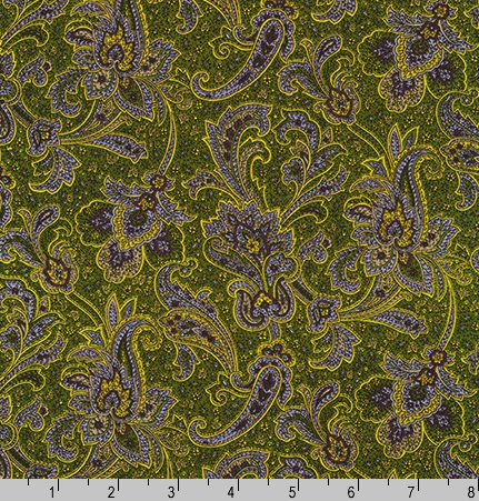 Paisley Cotton fabric - 90 inches by 90 retailer inches (2.5 yards)