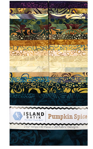 Island Batik - Pumpkin Spice Batik Strip Pack