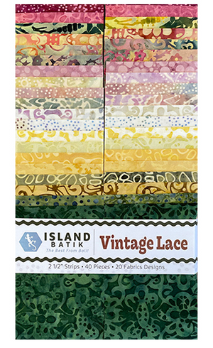 Island Batik - Vintage Lace Batik Strip Pack