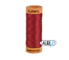 Aurifil 80wt Cotton Thread #2460 Dark Carmine Red