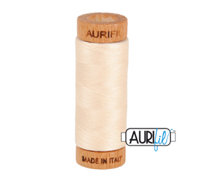 Aurifil 80wt Cotton Thread #2000 Light Sand