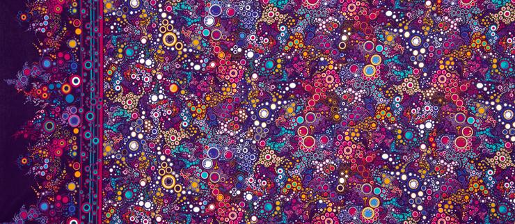 Effervescence Bright by Amelia Caruso Kaufman Royal Motif Fabrics