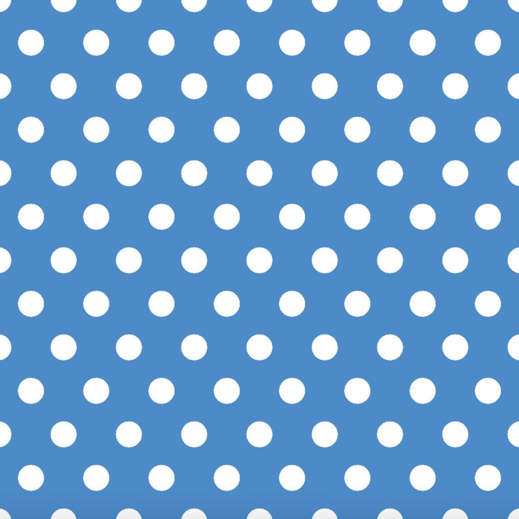 Carnivale Dots on Blue by 3 Wishes Fabric | Designer Fabrics