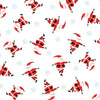 Fat Quarter - Andover Fabrics - Jolly Santa - Scatter White