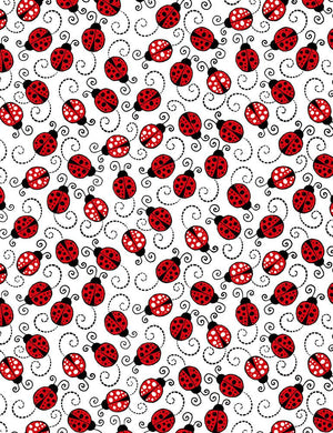 Happy Critters - Little Red Ladybugs Yardage