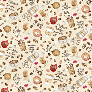 Just Brew It - Coffee And Muffins Yardage