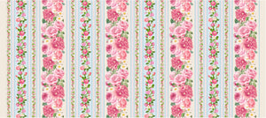 Belle Fleur 11" Stripe Yardage