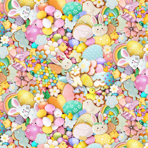 Spring Treats - Packed Easter Sweet Treats Yardage