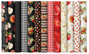 Orchard Valley - Mini Apples and Slices Cream Yardage