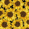 Fall Glory - Packed Metallic Sunflowers by Timeless Treasures