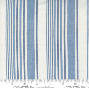 Denim and Daisies Wovens - Daisy Stripe Natural Yardage