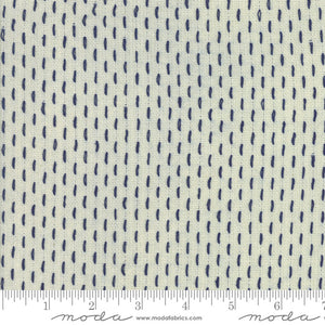 Moda - French Sashiko Wovens - Pearl Indigo