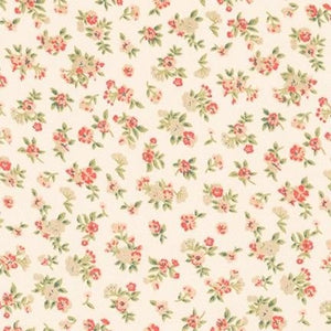 High Multi Sheer Floral Chiffon Ivory Yardage