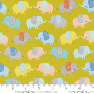 Delivered With Love Citrine- Baby Elephants Yardage