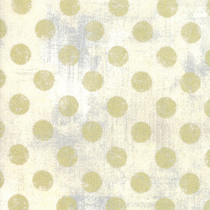 Hits The Spot Metallic - Creme Yardage