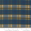 Lydia's Lace - Plaid Indigo Yardage