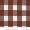 Moda - Vista Wovens - Buffalo Check Rust Fabric