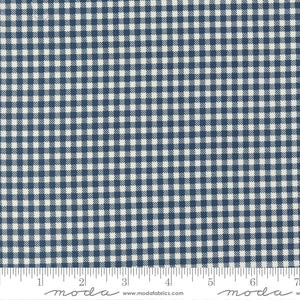 Vintage Farm Girl Navy - Checks by Moda