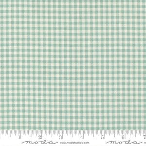 Vintage Farm Girl Aqua - Checks by Moda