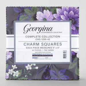 Flowerhouse - Georgina Charm Squares