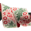 Ribbon Red and Green Holiday Garland