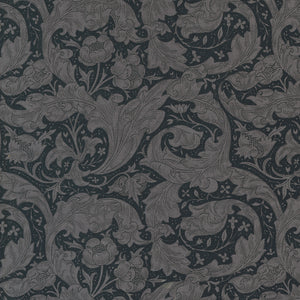 Ebony Suite - Button Florals Leaf Ebony Yardage