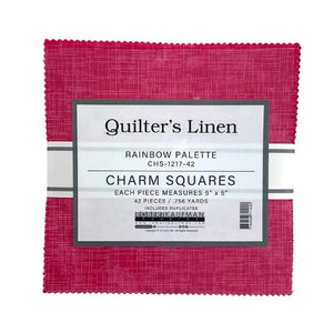 Quilter's Linen - Rainbow Palette Charm Squares