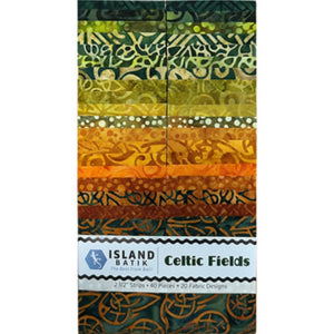 Celtic Fields Batik Strip Pack - Island Batik