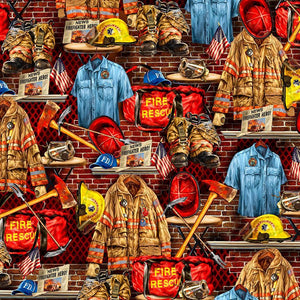 Fire Rescue - Fire Fighter Equipment - Timeless Treasures