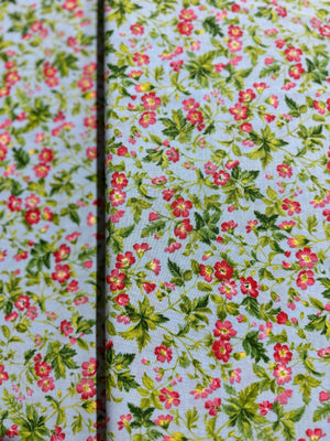 Wildflowers IX Bluebell - Dogwood Blossom Light Blue Yardage