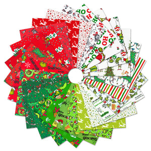 How The Grinch Stole Christmas - Holiday Colorstory Fat Quarter Bundle - 25 Fat Quarters