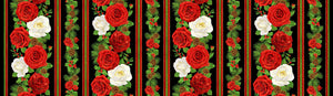 Winter Rose - Metallic Winter Rose 11" Stripe