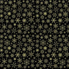 Winter Rose - Metallic Snowflakes Black - Timeless