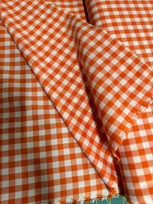 Kitchen Window Wovens - Gingham Marmalade Fabric

