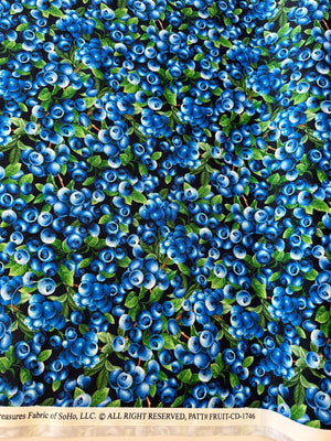 Blueberry Delight - Blueberries Bush Yardage