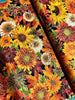 Fall is in the Air - Packed Harvest Bouquets Metallic Yardage