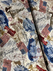 Patriotic USA Collage Yardage