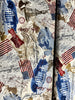 Patriotic USA Collage Yardage