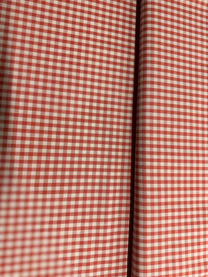 Crawford Gingham - Yarn Dyed 1/4 Inch Gingham Terracota Yardage