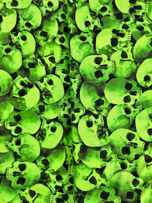 Creep It Real - Packed Glowing Skulls - Timeless Treasures