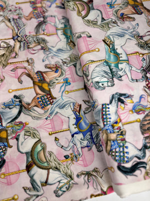 Carousel Horses Fabric by Timeless Treasures