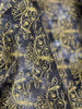 Floral Impressions - Washed Tonal Filigree Faded Dark Gray Gold Metallic Yardage