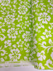 Aloha Flannel - Tropical Florals Green Flannel Fabric 