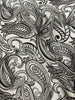 Night and Day - Paisley White/Black Fabric